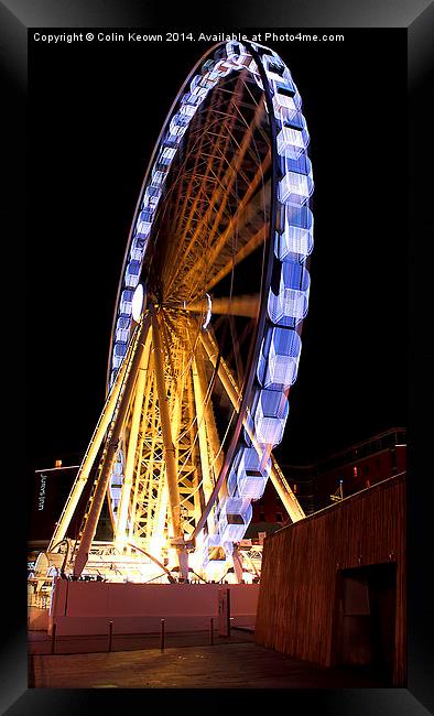  Liverpool Wheel at Night Framed Print by Colin Keown