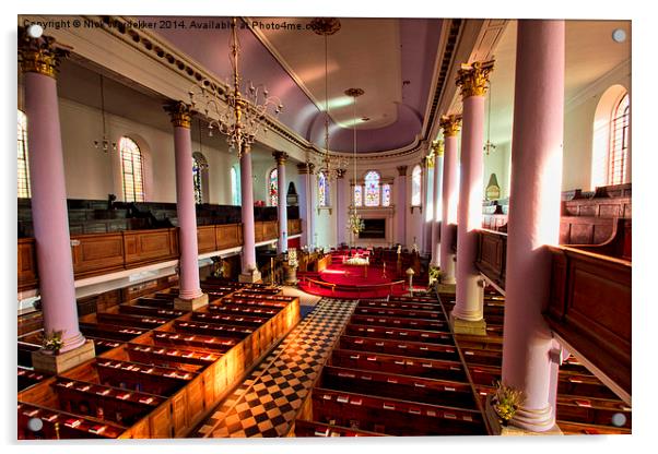  Inside All Saints Church Gainsborough  Acrylic by Nick Wardekker