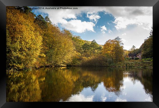  Friday Street Lake in Autumnal colours Framed Print by Steve Hughes