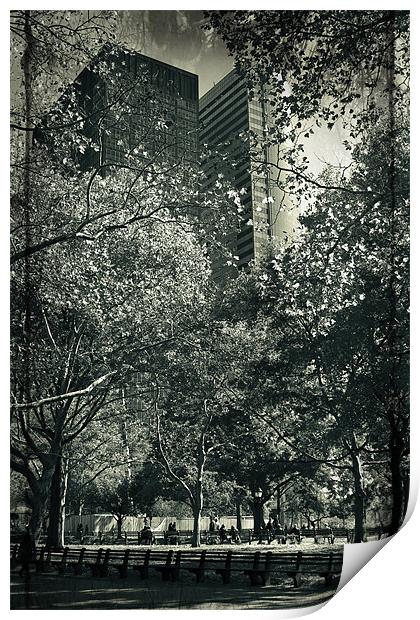 Battery Park Print by Simon Gladwin