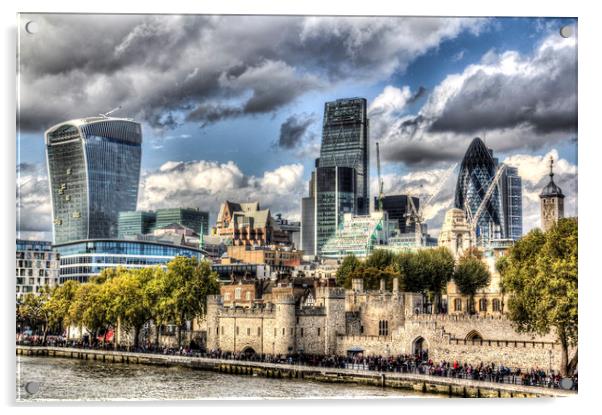 London View Acrylic by David Pyatt