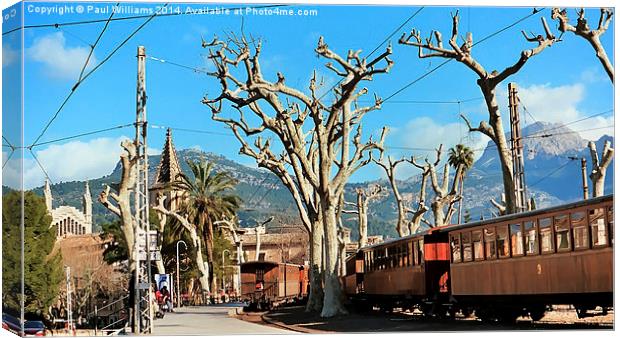  Soller Railway & Tram Station Canvas Print by Paul Williams