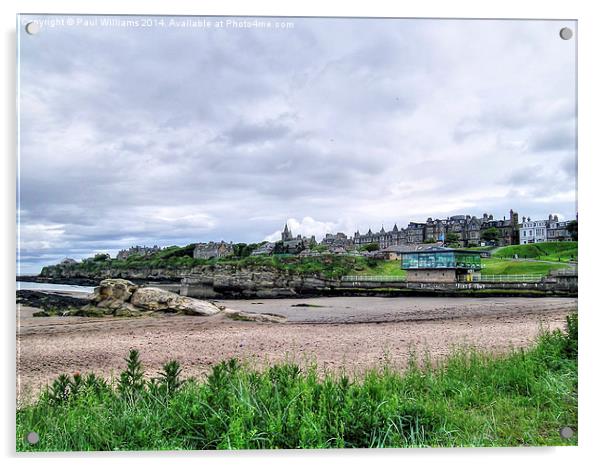  St Andrews from the Beach Acrylic by Paul Williams