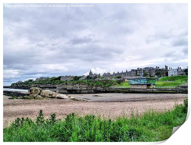  St Andrews from the Beach Print by Paul Williams