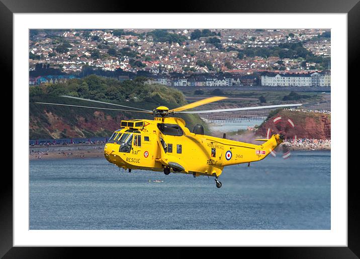 Sea King Recue Framed Mounted Print by Oxon Images