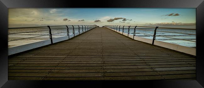  Saltburn Pier Panoramic Framed Print by Dave Hudspeth Landscape Photography
