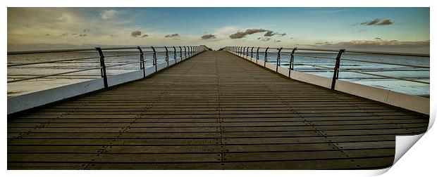 Saltburn Pier Panoramic Print by Dave Hudspeth Landscape Photography