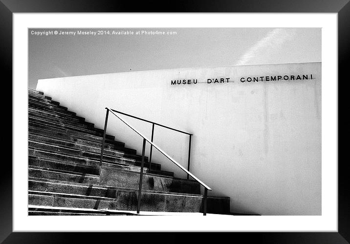 Museu D'art Contemporani. Ibiza.  Framed Mounted Print by Jeremy Moseley