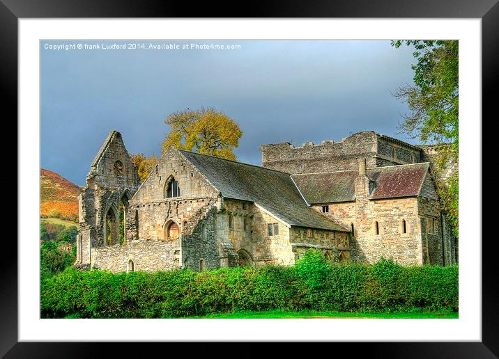  valle crucis abbey Framed Mounted Print by frank Luxford