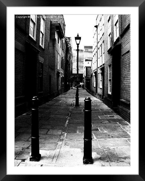London, Alleyway Framed Mounted Print by Jeremy Moseley
