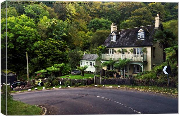  House on Porlock Hill Canvas Print by Rich Wiltshire