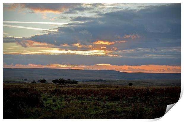 An Exmoor Sunset  Print by graham young