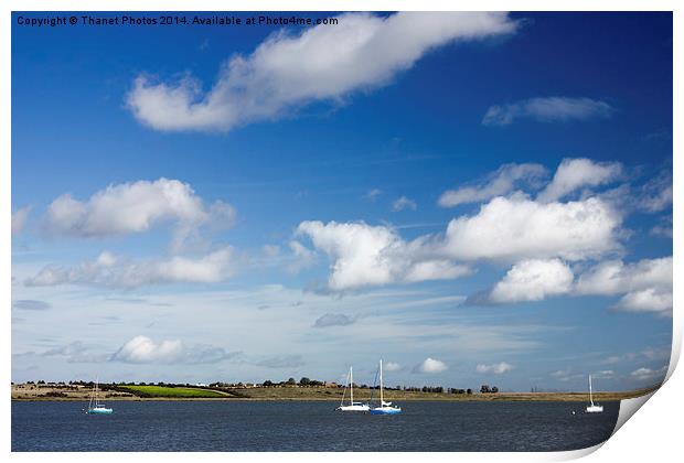  Autumn on the river Print by Thanet Photos