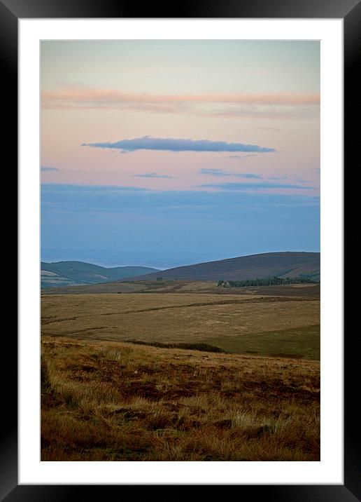 Exmoor Dusk  Framed Mounted Print by graham young