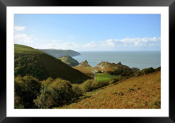 The Valley of Rocks  Framed Mounted Print by graham young