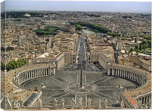 Aerial view of the Vatican Canvas Print by Abdul Kadir Audah