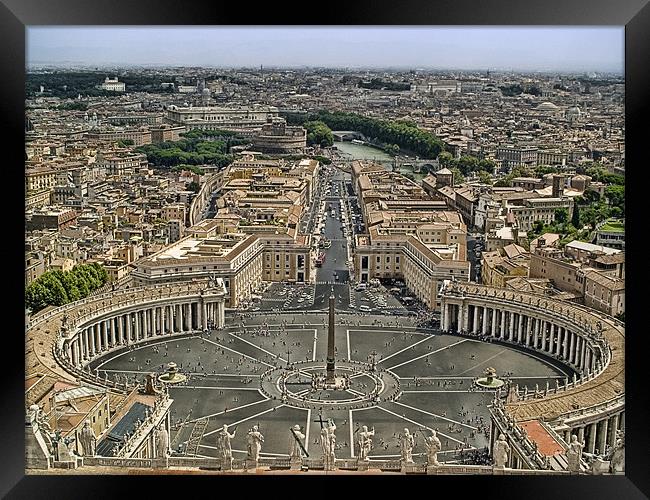 Aerial view of the Vatican Framed Print by Abdul Kadir Audah