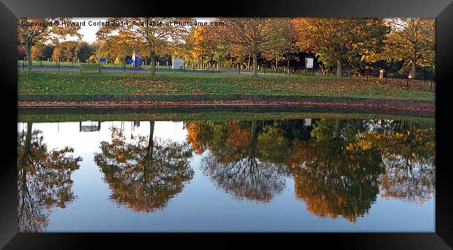 Autumn reflection  Framed Print by Howard Corlett