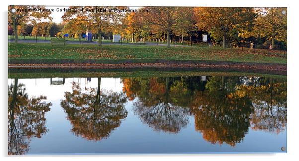 Autumn reflection  Acrylic by Howard Corlett
