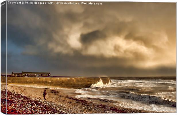 Clouds over Lyme Bay  Canvas Print by Philip Hodges aFIAP ,
