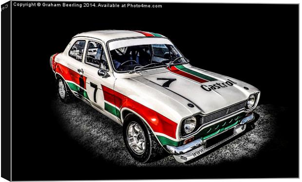 Ford Escort Sport Canvas Print by Graham Beerling