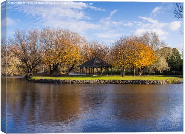  Autumn in the Park Canvas Print by Peter Jordan
