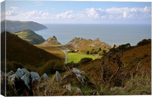 The Valley of Rocks, Lynton, North Devon  Canvas Print by graham young