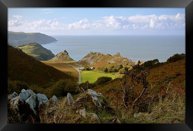 The Valley of Rocks, Lynton, North Devon  Framed Print by graham young