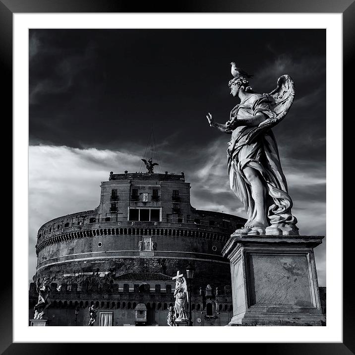 Rome Castel Sant'Angelo Framed Mounted Print by Luigi Scuderi