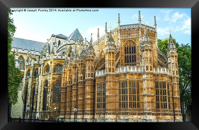  Westminster Abbey Framed Print by Joseph Pooley