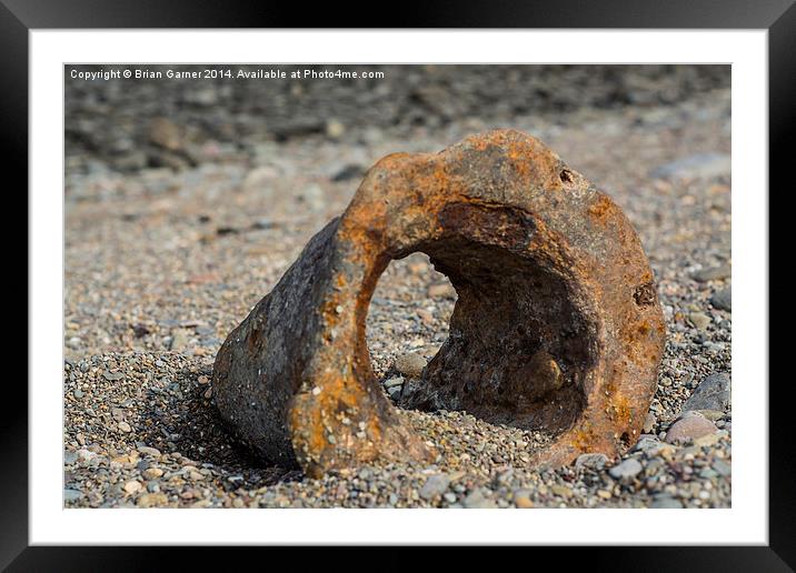  Beach Debris Framed Mounted Print by Brian Garner