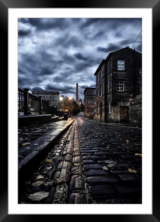  Saltaire at Dawn Framed Mounted Print by Andrew Holland