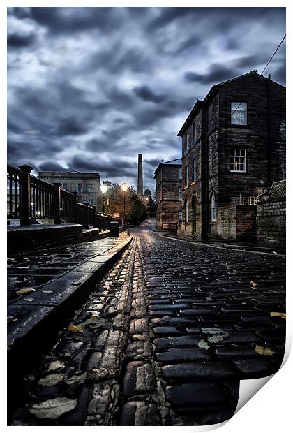  Saltaire at Dawn Print by Andrew Holland