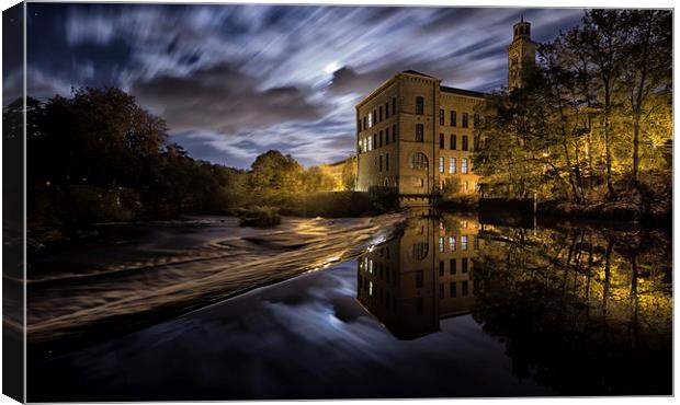  New Mill, Saltaire Canvas Print by Andrew Holland