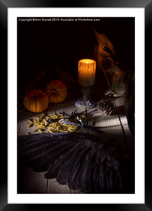Halloween is Coming 2 Framed Mounted Print by Ann Garrett