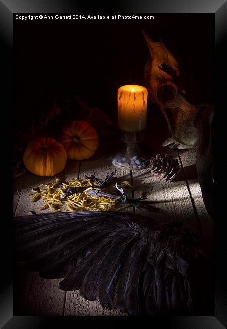 Halloween is Coming 2 Framed Print by Ann Garrett