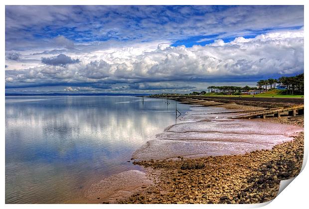 The Waterfront at Silloth Print by Tom Gomez