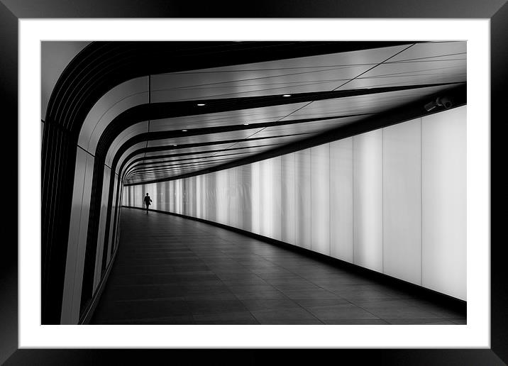 Channel Tunnel Framed Mounted Print by Gagan Sadana