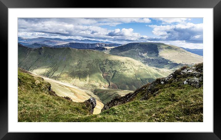 Whiteless Edge Towards Robinson, Cumbria Framed Mounted Print by Steven Garratt