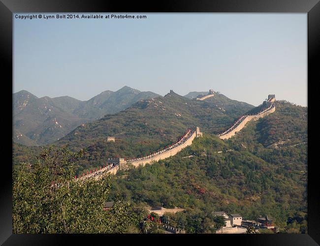  Great Wall of China Framed Print by Lynn Bolt