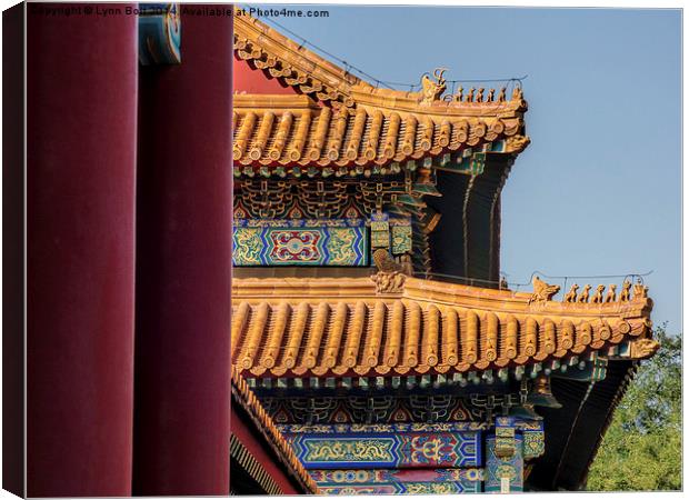  Chinese Roofs Canvas Print by Lynn Bolt