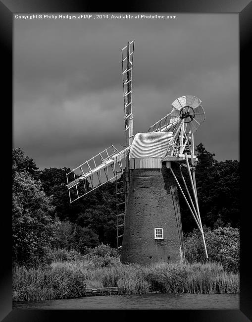  Norfolk Windmill 2 Framed Print by Philip Hodges aFIAP ,
