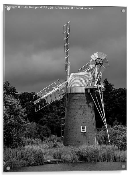  Norfolk Windmill 2 Acrylic by Philip Hodges aFIAP ,