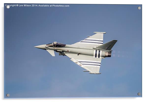 RAF Typhoon  Acrylic by Lee Wilson