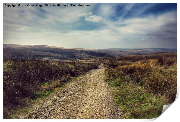  Looking Towards Wessenden Head Reservoir Print by Jonathan Wragg