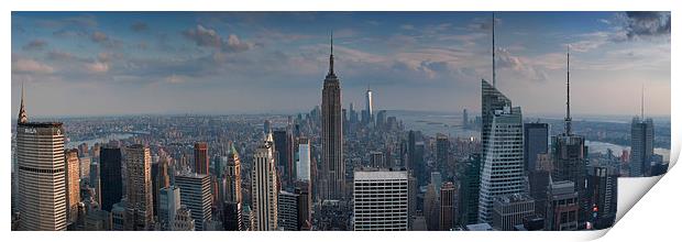  New York from the "Top of the Rock" Print by Roberto Bettacchi