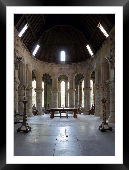 St Conans Kirk High Altar (interior) Framed Mounted Print by Maria Gaellman