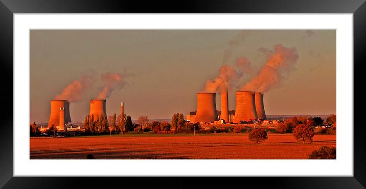  Power Station at Didcot Framed Mounted Print by Joyce Storey