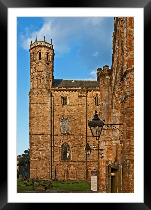 Evening Sun falls on Durham Cathedral  Framed Mounted Print by Joyce Storey