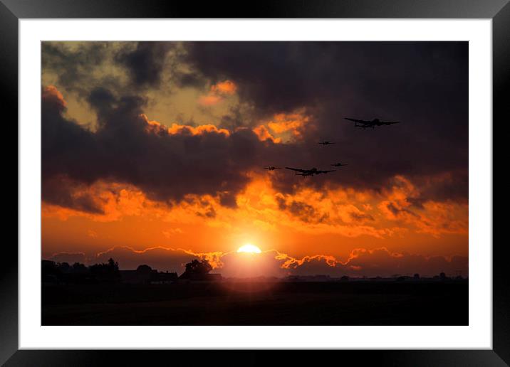 Sunset Fly By  Framed Mounted Print by J Biggadike